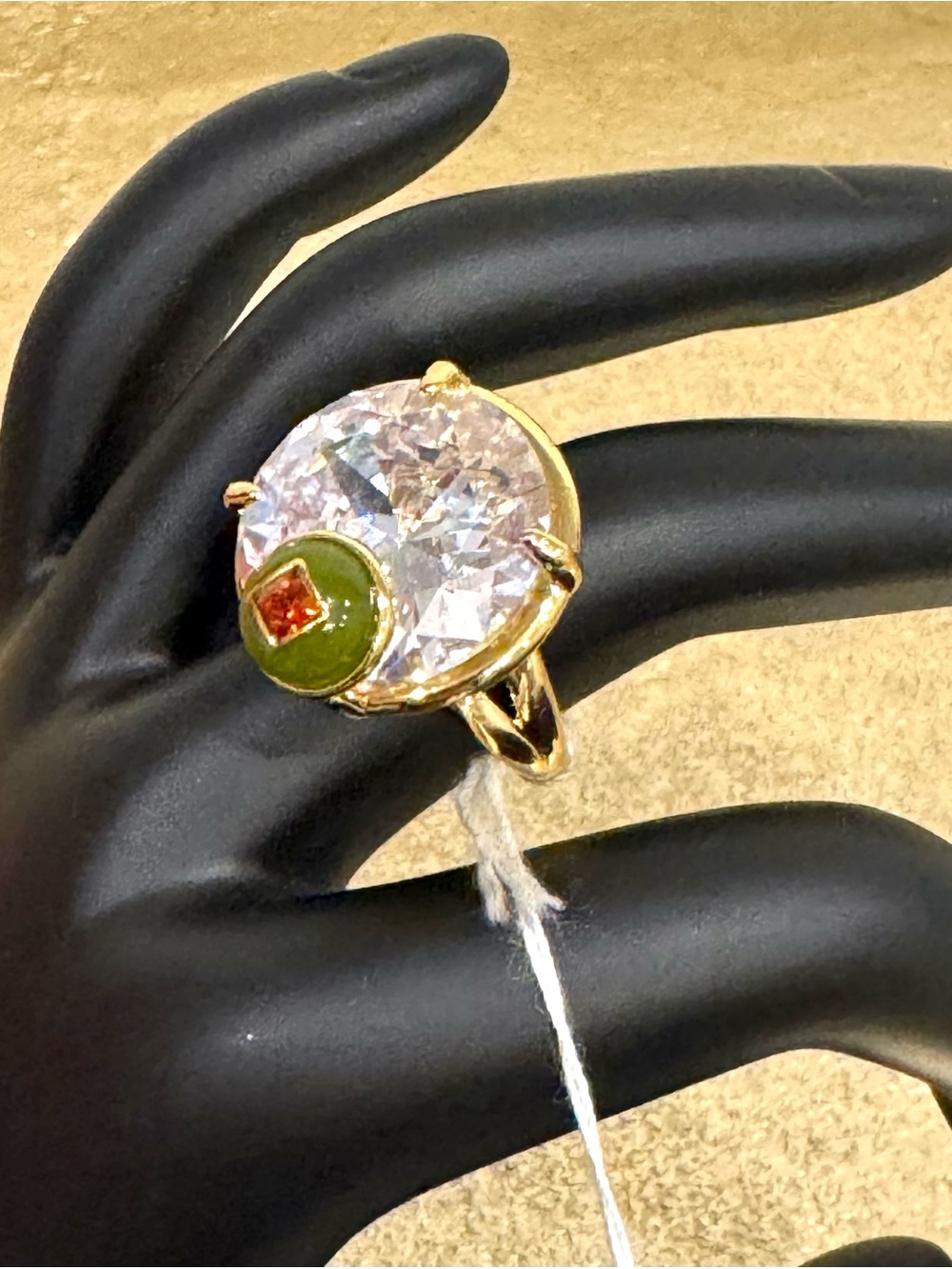 Kate Spade Martini Ring fashion statement novelty jewellery olive 🫒 drink NEW